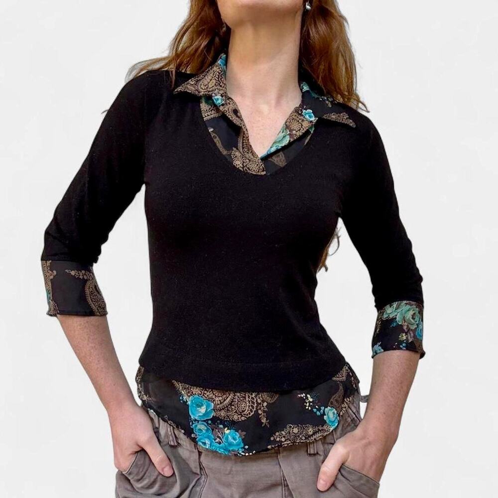 Vintage 90s a byer collared blouse